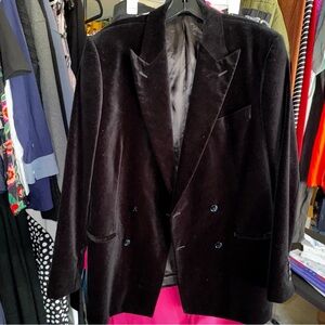 BLK DNM “BLAZER 77” BLACK VELVET JACKET SIZE 52 EU  MSRP $1790